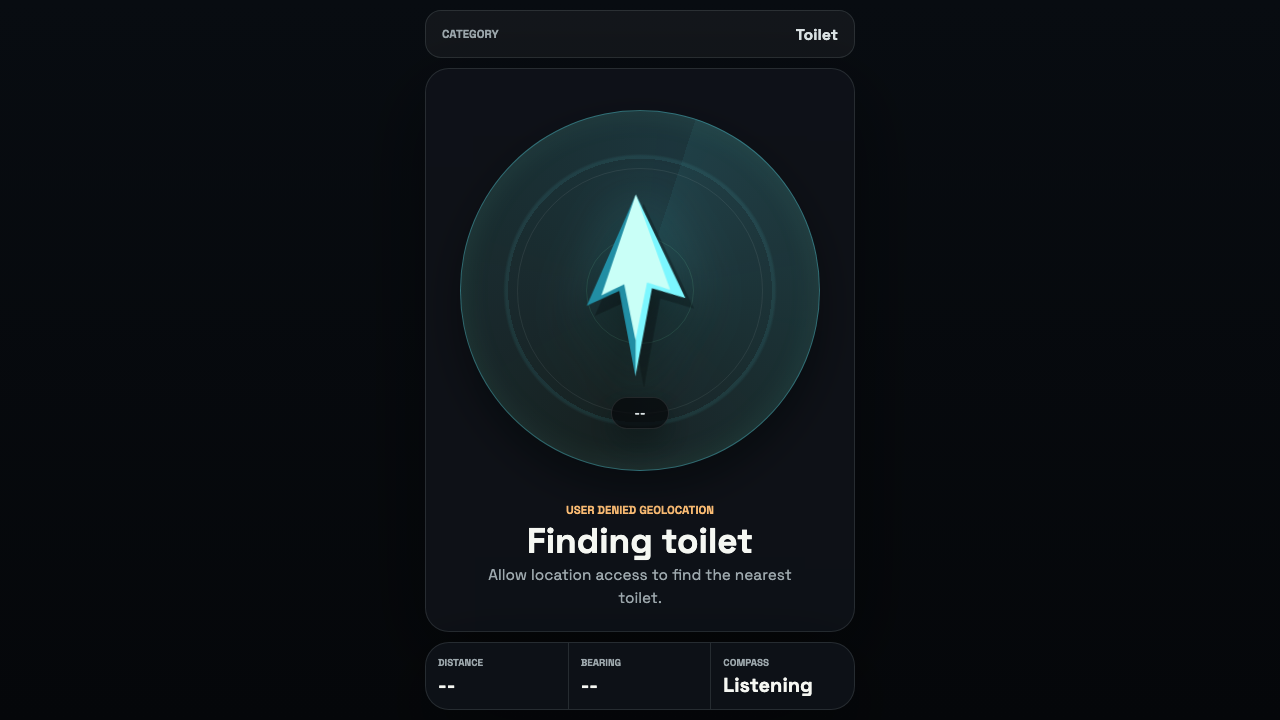 Find My Nearest interface preview